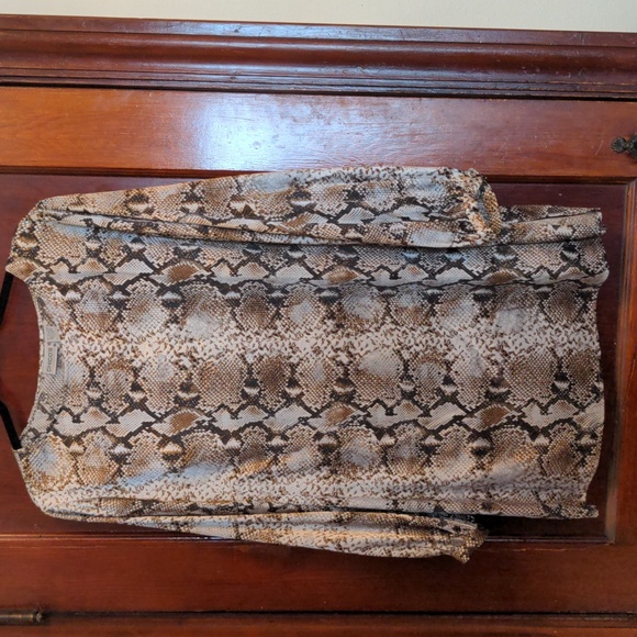 Chico's Size 3 or 16 brown tunic blouse - Picture 1 of 3